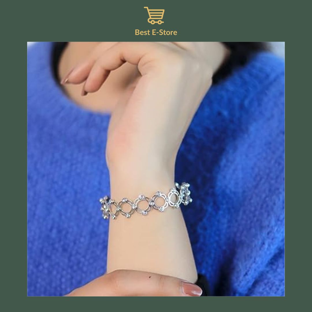 🎁 O presente perfeito: Anel de pulseira conversível com Glamour CZ cintilante 💎