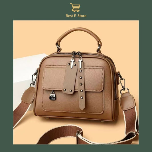 👜 Elégant sac à bandoulière en cuir: Stylé et spacieux ✨