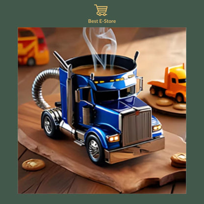 🚛 Tasse à café Semi-Truck: Cadeau parfait pour les amateurs de camions ☕