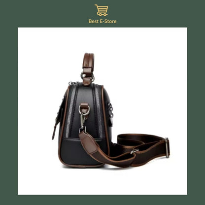 👜 Elegante leren schoudertas: Stijlvol en ruim ✨