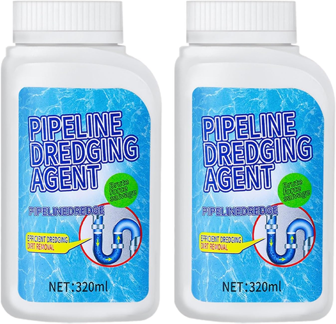 Pipeline Dredging Agent, Powerful Quick Cleaning Drain Toilet Cleaner Tool, Unclog Toilet Clog And Kitchen Sink Pipe Unblocker Powder