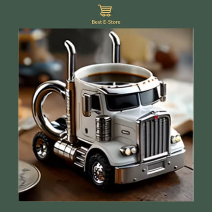🚛Semi-vrachtwagen koffiemok: Perfect cadeau voor vrachtwagenliefhebbers ☕