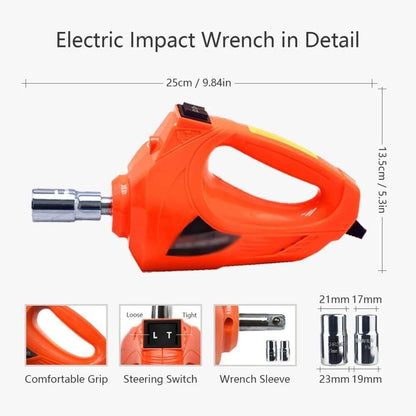 3 in 1 5ton Car Floor Jack Electric Hydraulic Car Jack 12V with Inflator Pump LED Light for Truck Tire Repair Tool