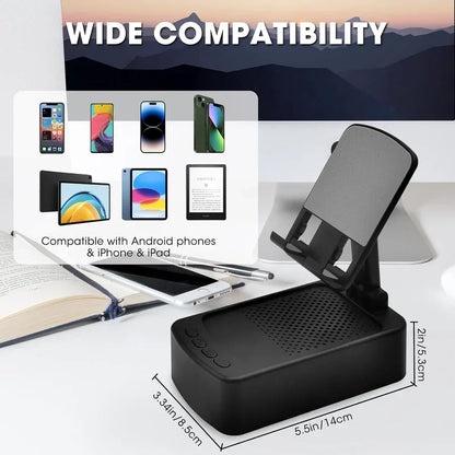 4-in-1 Bluetooth Phone Stand with Speaker & Charger